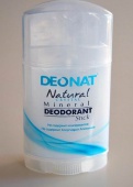 Минеральный дезодорант ДЕОНАТ 100гр. (вывинч. twistup, плоский)   чистый  (цельный кристалл)