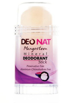 Минеральный дезодорант ДЕОНАТ  80гр. (выдвиг., винт.)  сок Мангостина (розовый)